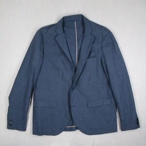Matinique Blue Cotton Linen Blend Blazer MAgeorge Sport Coat Men USA 46 30206334